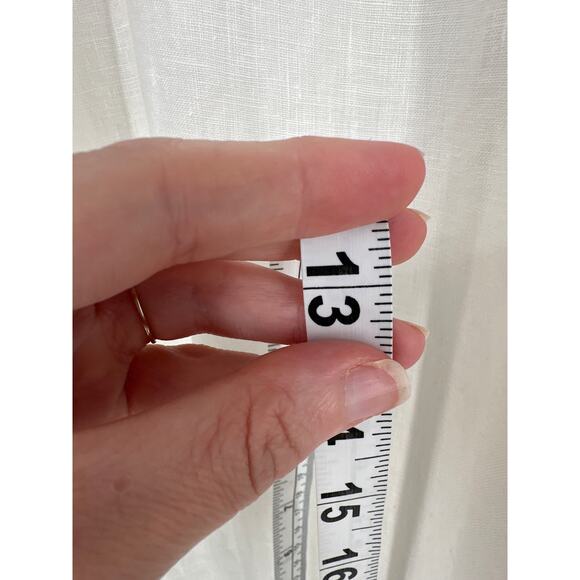 J Jill Pants Womens XL White Linen Ankle Pull On Pockets Beach Lagenlook Coastal - Picture 12 of 12